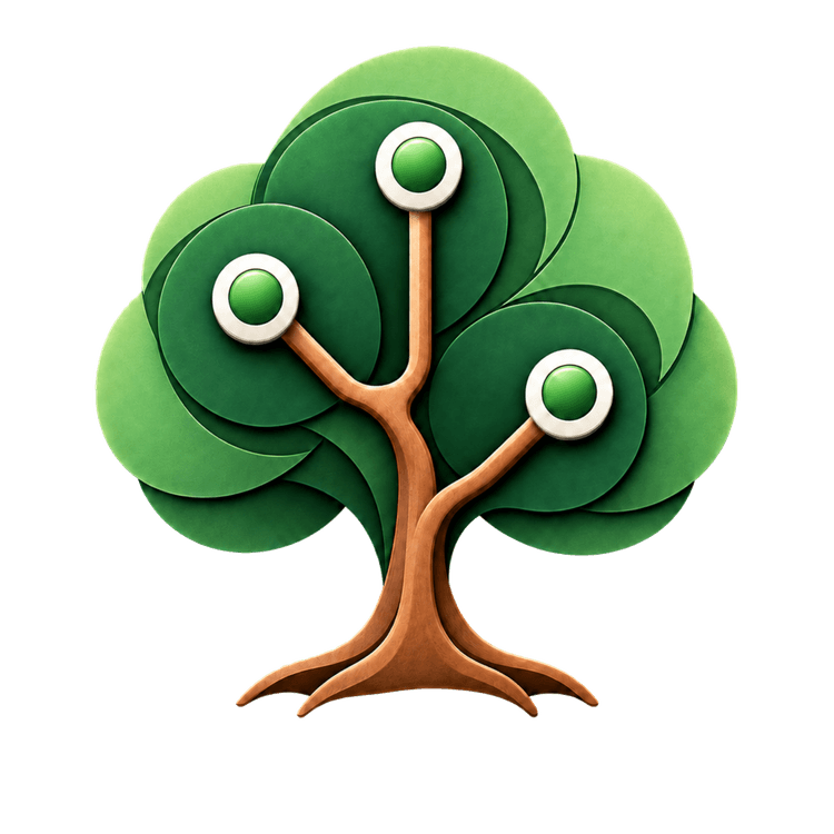 Treeish tree mark with branching nodes